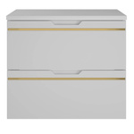 ESPERO-02 - Szafka pod Umywalkę z Blatem 2S 60cm Biały Mat Zestaw-1