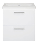 Astor Szafka Z Umywalką 50 cm Toscania Biały Połysk Biały Mat