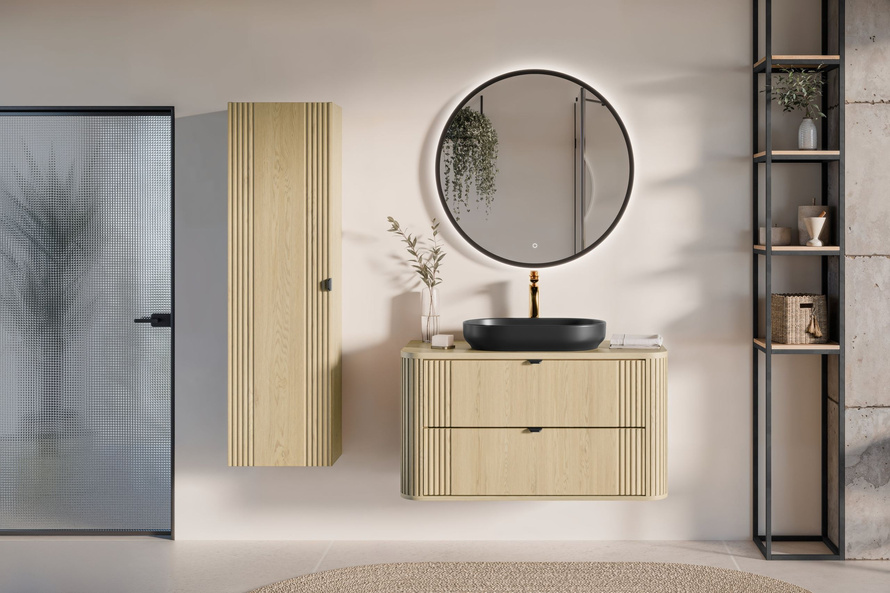 Blat Łazienkowy 100 cm Ovalia Cremona