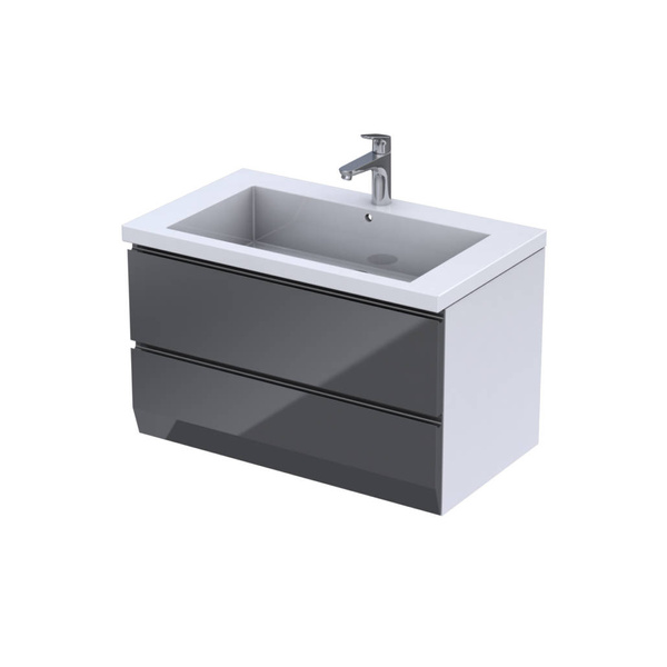 Oristo Szafka pod umywalkę 85 cm BRYLANT grafitowa
