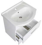 Astor Szafka Z Umywalką 50 cm Aspen Biały Połysk