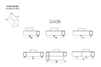 Elita Szafka Wisząca Look Slim 20 Czarny Mat