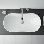 Elita Umywalka Nablatowa Piato Biały Połysk