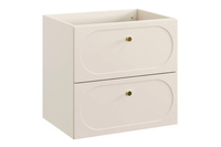 Zestaw Szafka Pod Umywalkę z Blatem 120 cm i Słupek Wysoki Donna Sand