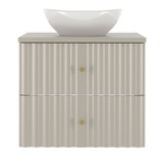 AQUA-02 - Szafka z Umywalką i Blatem 2S 60cm Kaszmir Zestaw-2