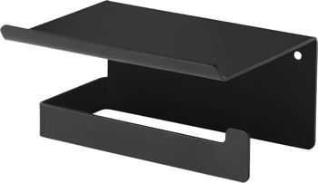 Uchwyt na papier toaletowy - z półką Mokko