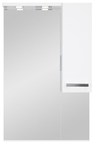 Astor Szafka Z Lustrem I Oświetleniem Lupo Biały Połysk