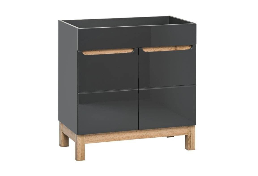 Szafka pod umywalkę 60 cm Bali szary połysk