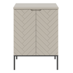 ASPEN-09 - Szafka pod Umywalkę z Blatem 2D 60cm Kaszmir Zestaw-1 Czarny Stelaż