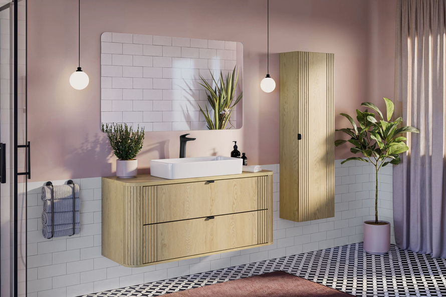 Blat Łazienkowy 120 cm Ovalia Cremona