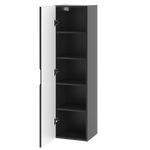 VESPER-03 - Słupek Wysoki 1-drzwiowy 130cm Czarny Mat