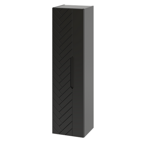 ASPEN-10 - Słupek Wysoki 2-drzwiowy 130cm Czarny Mat
