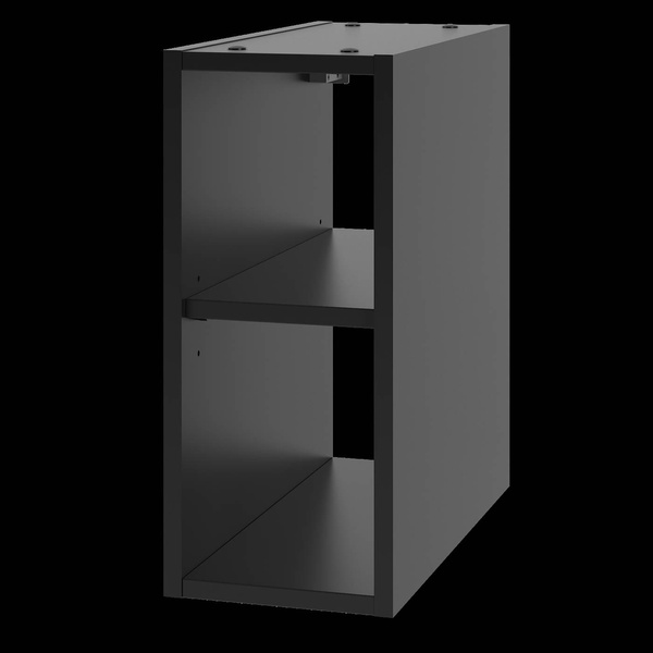 XILO-02 - Szafka pod Umywalkę z Blatem i Regałem 2S 80cm Szary Mat Zestaw-4