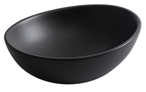 Astor Umywalka Nablatowa Ceramiczna Aqua Czarna