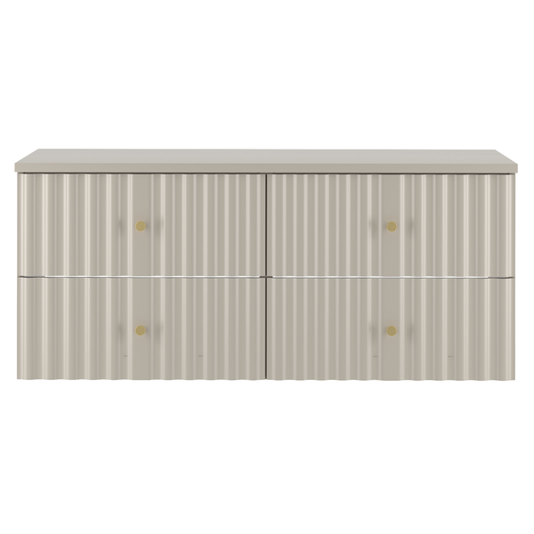 AQUA-02 - Szafka pod Umywalkę z Blatem 4S 120cm Kaszmir Zestaw-6