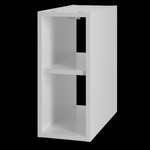 RADOM-07 - Szafka pod Umywalkę z Blatem i Regałem 4S 140cm Biały Mat Zestaw-7