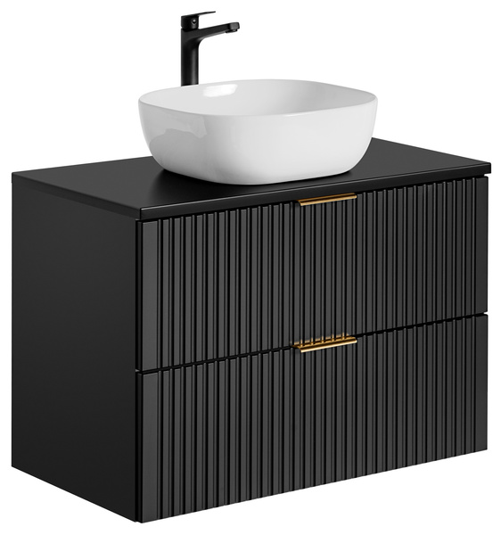 Szafka pod Umywalkę 80 cm 2S ADEL BLACK