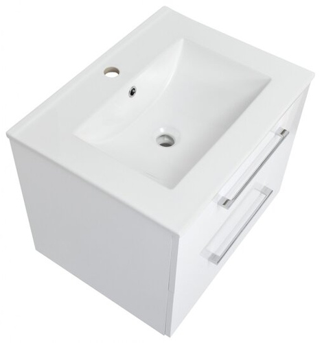 Astor Szafka Z Umywalką 60 cm Victoria Biały Połysk