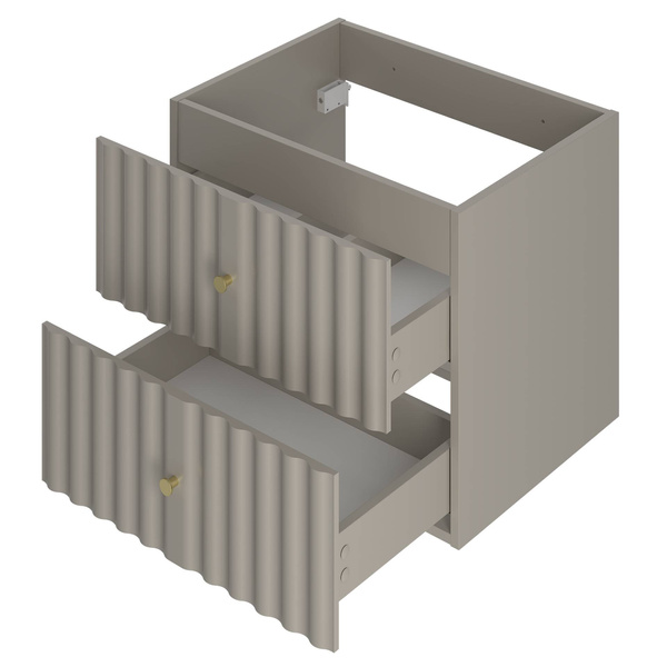 AQUA-02 - Szafka z Umywalką i Blatem 2S 60cm Kaszmir Zestaw-2