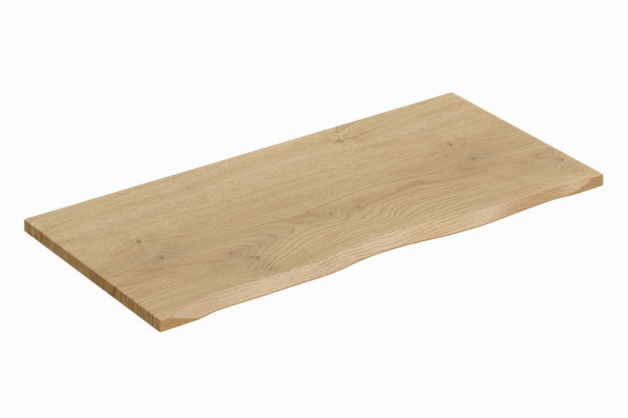 Zestaw Szafka pod Umywalkę 80 cm z Blatem 100 cm i Regałem 20 cm Dąb Cremona Kaszmirowy Mat 