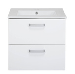 Astor Szafka Z Umywalką 50 cm Toscania Biały Połysk Biały Mat