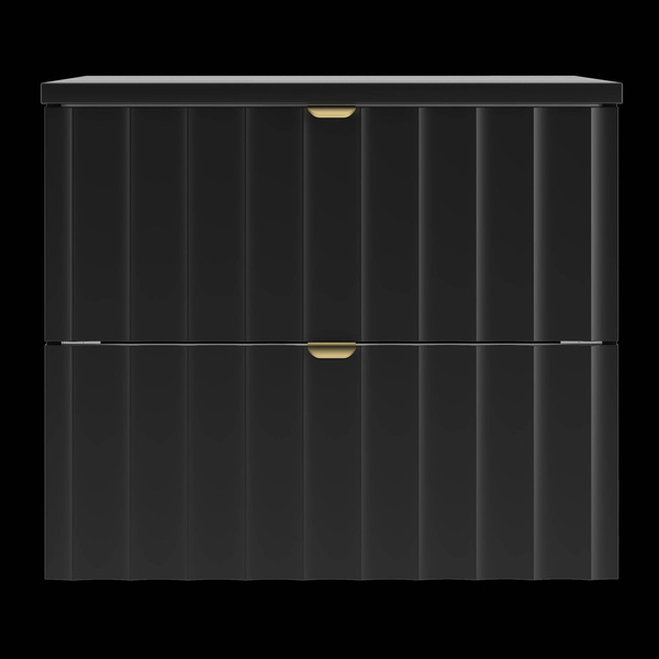 ARCOS-06 - Szafka pod Umywalkę z Blatem 2S 60cm Czarny Mat Zestaw-1