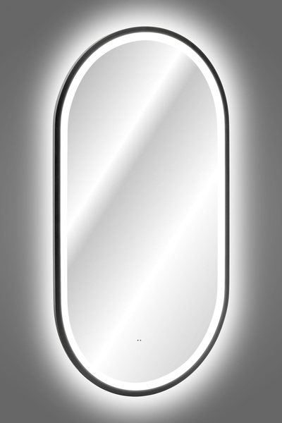 LUSTRO LED CZARNE APOLLO 2 900X500