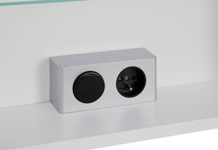 Astor Szafka Z Lustrem 50 cm Fabian Biały Połysk