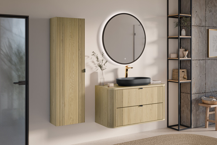 Blat Łazienkowy 80 cm Ovalia Cremona