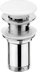 Korek do umywalki lub bidetu z tuleją - ceramiczny Click-Clack