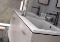 Oristo SKAGEN Szafka z umywalką 50 cm piaskowy mat