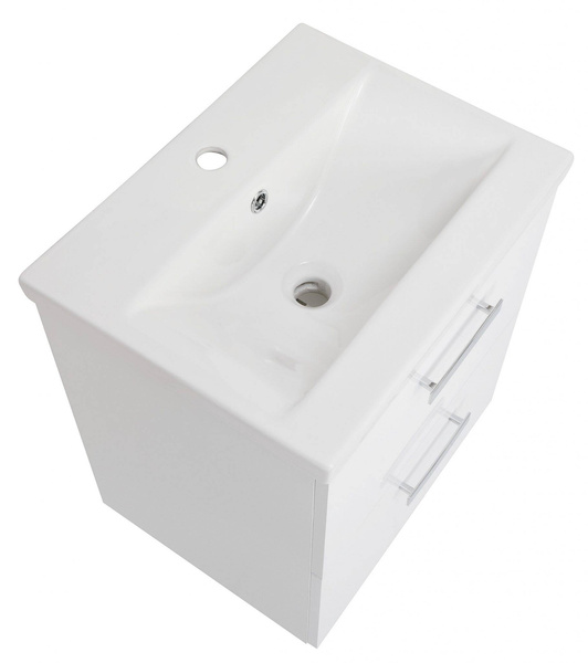 Astor Szafka Z Umywalką 50 cm Toscania Biały Połysk Biały Mat