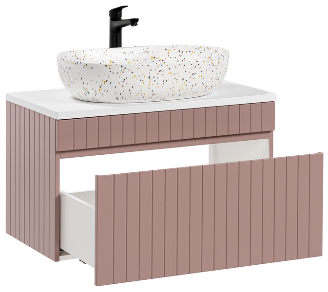 Szafka 80 cm ICONIC ROSE z Umywalką LILI MW21