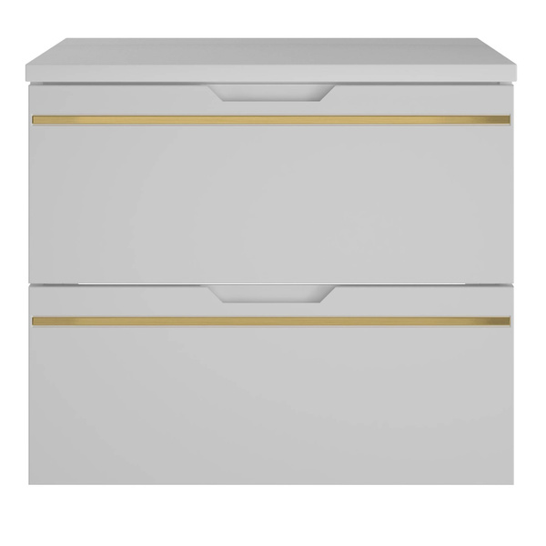 ESPERO-02 - Szafka pod Umywalkę z Blatem 2S 60cm Biały Mat Zestaw-1