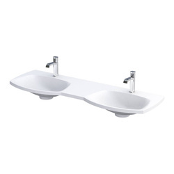 Oristo Umywalka meblowa 144 cm podwójna LOUIS biała mat