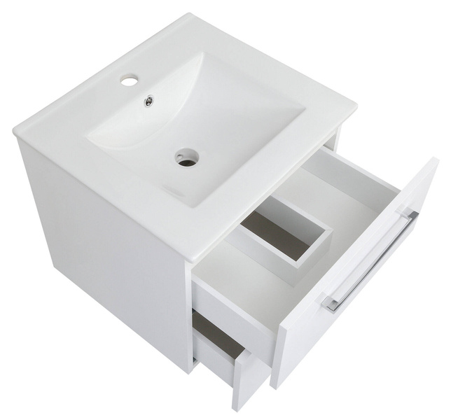 Astor Szafka Z Umywalką 50 cm Victoria Biały Połysk