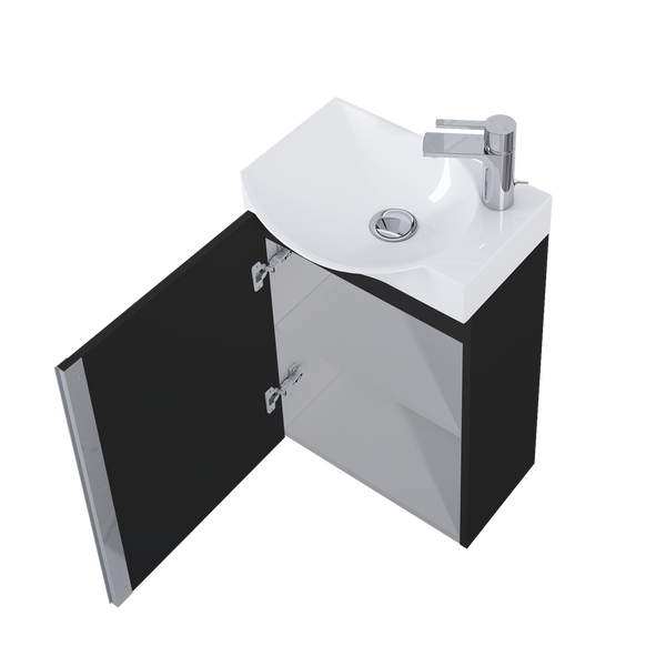 Elita Szafka z Umywalką Summer 45 1D Czarny Mat