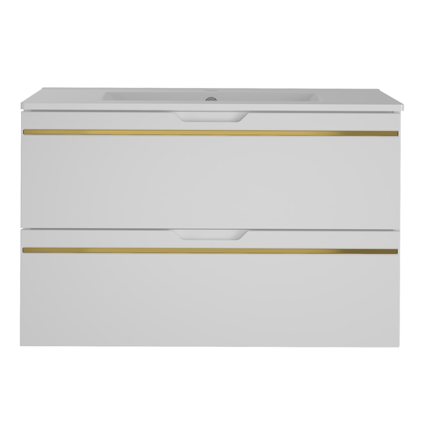 ESPERO-01 - Szafka z Umywalką 2S 80cm Biały Mat Zestaw-3