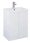 Elita Szafka z Umywalką Kido 50 2D Biały Połysk