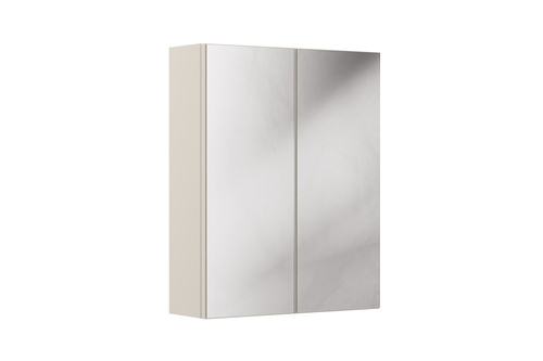 Szafka z Lustrem 60 cm 2 Drzwi Kaszmirowy Mat