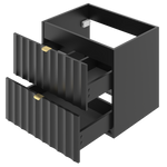 ARCOS-06 - Szafka pod Umywalkę z Blatem 4S 120cm Czarny Mat Zestaw-6