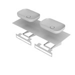 Oristo Reling 45 cm biały mat