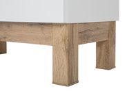 Słupek Szeroki Szafka Wysoka na Mopa Bali Biały 60 cm