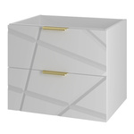 RADOM-07 - Szafka Pod Umywalkę 2S 60cm Biały Mat