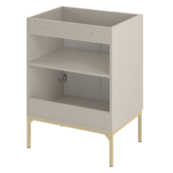 ASPEN-09 - Szafka Pod Umywalkę 2D 60cm Kaszmir Złoty Stelaż