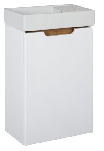 Astor Szafka Z Umywalką 40 cm Sitar Biały Połysk