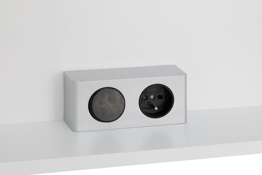 Astor Szafka Z Lustrem 50 cm Bruno Biały Połysk