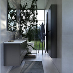 Oristo Szafka pod Umywalkę BRYLANT COMPACT 120 cm Czarny