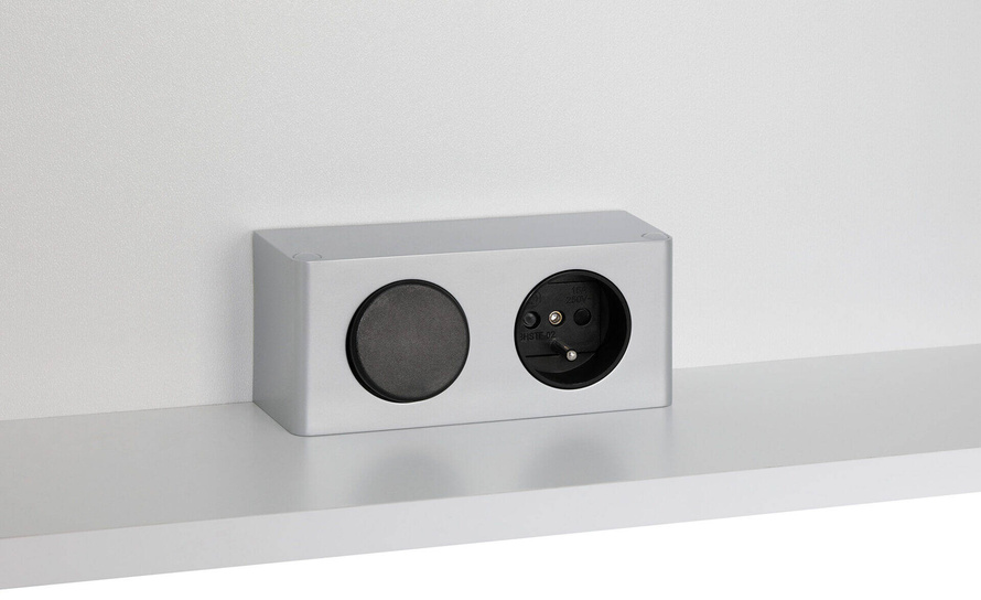 Astor Szafka Z Lustrem 60 cm Bruno Biały Połysk