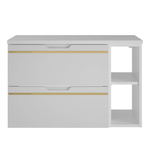 ESPERO-02 - Szafka pod Umywalkę z Blatem i Regałem 2S 80cm Biały Mat Zestaw-4